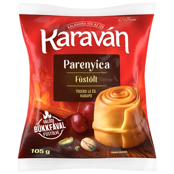 KARAVÁN félkemény, félzsíros, füstölt parenyica sajt